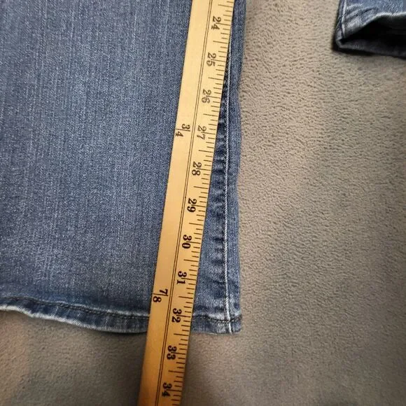 Kut From the Kloth Womens 12 Fab Ab Baby Boot Cut Stretch Jeans Distressed Denim - Picture 7 of 11